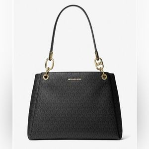 Trisha large logo shoulder bag